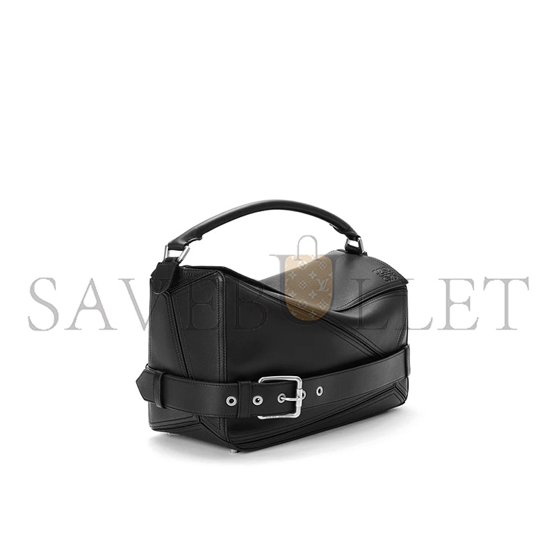 LOEWE LARGE PUZZLE BIKER BAG IN SHINY CALFSKIN B510BP1X01 (33*21.5*14.7cm)